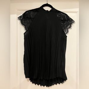 Small, black fancy Banana Republic shirt